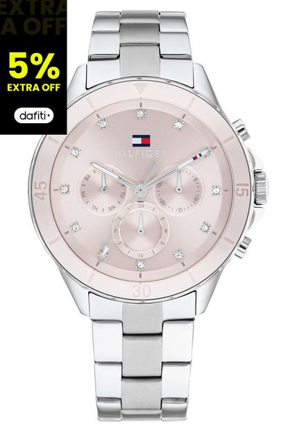 Reloj Tommy Hilfiger Modelo 1782706 Plateado Mujer