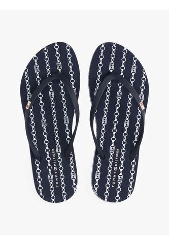 Sandalias Azul Con Logo Esmaltado Tommy Hilfiger Tommy Hilfiger