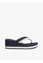 Sandalias Azul Marino Con Cuña Y Tiras Trenzadas Tommy Hilfiger de Tommy Hilfiger
