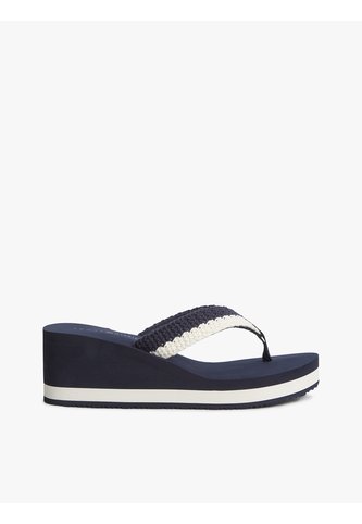Sandalias Azul Marino Con Cuña Y Tiras Trenzadas Tommy Hilfiger Tommy Hilfiger