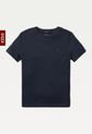 Camiseta Niño Básica De Algodón Orgánico Azul Tommy Hilfiger de Tommy Hilfiger