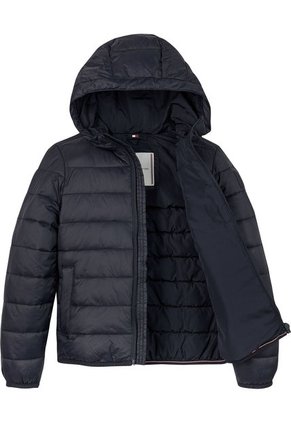 Chaqueta Niño Azul Ligera Con Logo Tommy Hilfiger