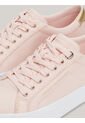 Tenis Rosa De Lona Con Talón Metalizado Tommy Hilfiger de Tommy Hilfiger