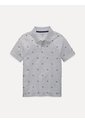 Polo Gris Para Niño Larry Con Estampado De Banderas TH Tommy Hilfiger de Tommy Hilfiger