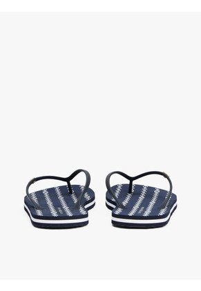 Sandalias Azul Con Logo Esmaltado Tommy Hilfiger