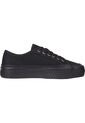 Tenis Negro De Cordones Con Plataforma Tommy Hilfiger de Tommy Hilfiger