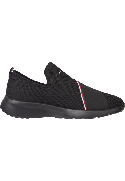 Tenis Negro Essential Sin Cordones Tommy Hilfiger