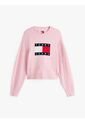 Saco Rosado Amplio Jaspeado Con Logo Tommy Jeans de Tommy Hilfiger