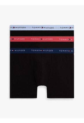 Pack Negro De 3 Calzoncillos Bóxer Essential Con Logo Tommy Hilfiger