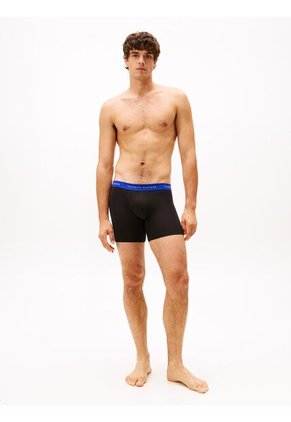 Pack Negro De 3 Calzoncillos Bóxer Essential Con Logo Tommy Hilfiger