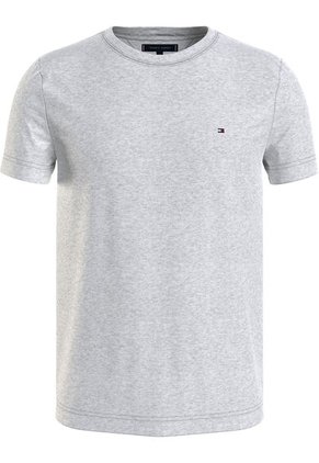 Camiseta Gris Manga Corta Slim Fit Esencial Algodon Tommy Hilfiger