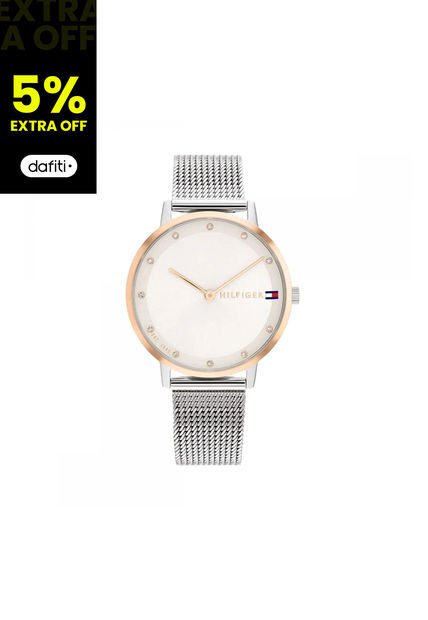 Reloj Tommy Hilfiger Modelo 1782666 Plateado Mujer