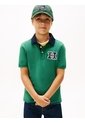 Polo Verde Para Niño Manga Corta Con Logo Gráfico Tommy Hilfiger de Tommy Hilfiger