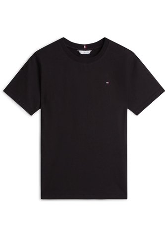 Camiseta Negra De Corte Regular Con Logo Tommy Hilfiger Tommy Hilfiger
