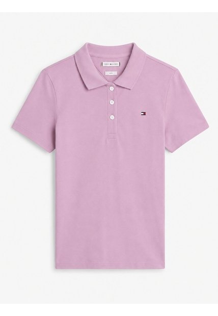 Polo Rosado 1985 Collection Slim De Piqué Tommy Hilfiger