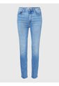 Jeans Ajustados Y Desteñidos De Talle Alto Mujer Azul Tommy Hilfiger de Tommy Hilfiger