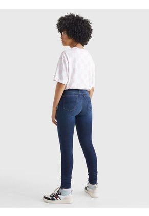 Jeans Nora Ceñidos De Talle Medio Mujer Azul Tommy Hilfiger