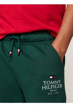 Joggers Verde Niño Verde Con Logo Gráfico Tommy Hilfiger