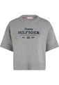 Saco Gris Tejido Cropped De Cuello Redondo Tommy Hilfiger de Tommy Hilfiger