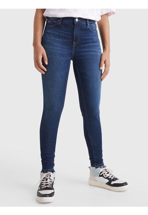 Jeans Nora Ceñidos De Talle Medio Mujer Azul Tommy Hilfiger