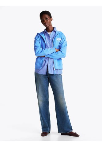 Buzo Azul Con Capota Y Logo Bordado Tommy Hilfiger Tommy Hilfiger