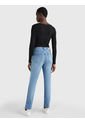 Jeans Ajustados Y Desteñidos De Talle Alto Mujer Azul Tommy Hilfiger de Tommy Hilfiger