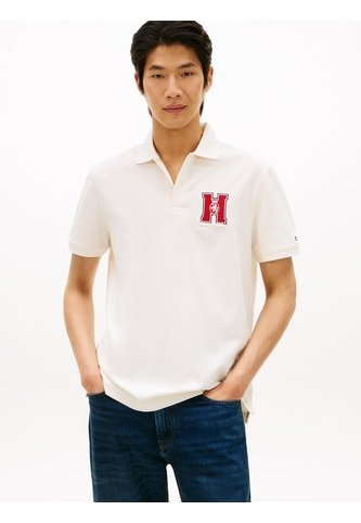 Polo Blanco De Corte Regular Con Logo Gráfico Tommy Hilfiger Tommy Hilfiger
