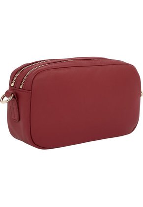 Bolso Rojo Cruzado Con Insignia Del Monograma TH Tommy Hilfiger