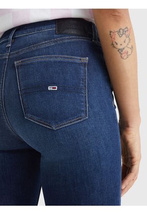 Jeans Nora Ceñidos De Talle Medio Mujer Azul Tommy Hilfiger