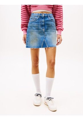 Falda Azul Mom Con 5 Bolsillos Tommy Jeans