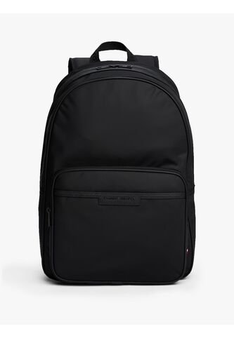 Morral Negro Tonal Con Logo Metálico Tommy Hilfiger Tommy Hilfiger