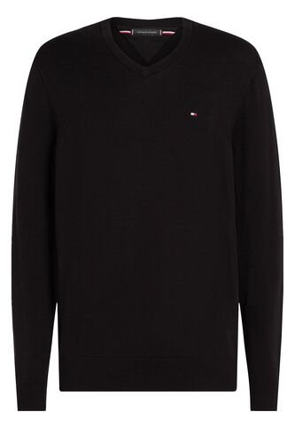 Saco Negro Essential Con Cuello V Tommy Hilfiger Tommy Hilfiger