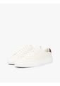 Tenis Beige De Cuero Con Suela Cupsole Tommy Hilfiger de Tommy Hilfiger
