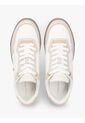 Tenis Beige De Cuero Con Mezcla De Texturas Tommy Hilfiger de Tommy Hilfiger