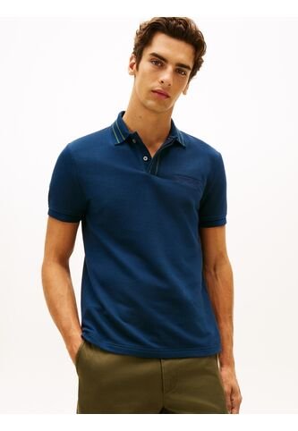 Polo Azul De Corte Regular Con Logo Tommy Hilfiger Tommy Hilfiger