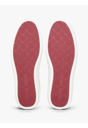 Tenis Beige De Cuero Con Suela Cupsole Tommy Hilfiger