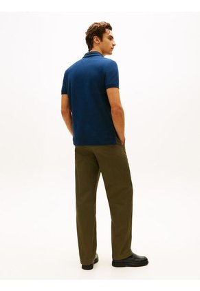 Polo Azul De Corte Regular Con Logo Tommy Hilfiger