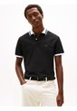 Polo Negro De Corte Regular Con Logo Tommy Hilfiger de Tommy Hilfiger