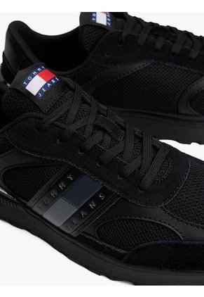 Tenis Negro Color Block Estilo Running Tommy Hilfiger