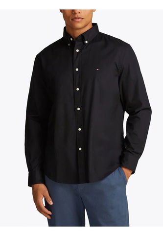 Camisa Negra Flex Poplin Tommy Hilfiger Tommy Hilfiger