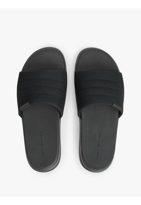 Sandalias Negro De Playa Con Pala Textil Y Suela De Doble Densidad Tommy Hilfiger