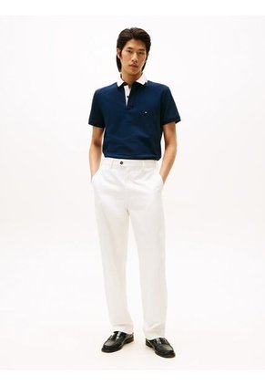 Polo Azul De Corte Regular Con Logo Gráfico Tommy Hilfiger