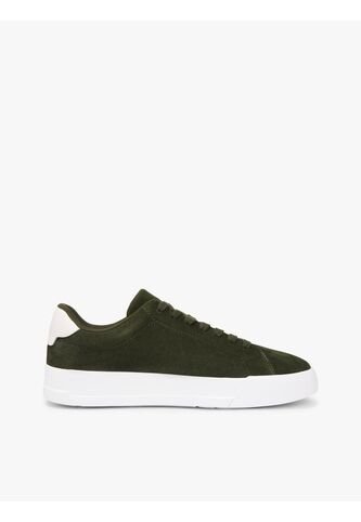 Tenis Verde Con Diseño Court De Gamuza Tommy Hilfiger Tommy Hilfiger