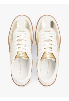 Tenis Amarillo Con Diseño Metálico Tommy Hilfiger
