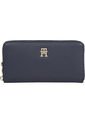 Billetera Azul Grande Con Cremallera Y Monograma TH Tommy Hilfiger de Tommy Hilfiger