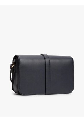 Bolso Azul Cruzado Con Solapa Y Monograma TH Tommy Hilfiger