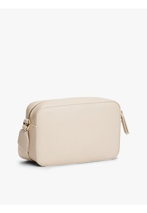Bolso Beige Cruzado Con Logo Metalizado Tommy Hilfiger