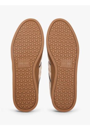 Tenis Beige The Greenwich De Ante Con Logo Tommy Hilfiger