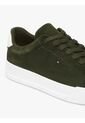 Tenis Verde Con Diseño Court De Gamuza Tommy Hilfiger de Tommy Hilfiger