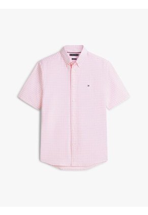 Camisa Rosada Heritage Oxford De Cuadros Gingham Tommy Hilfiger